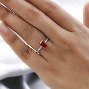 Ruby 925 Sterling Silver Ring